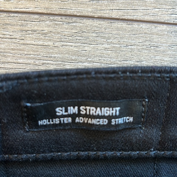 Men’s Hollister Slim Straight Black Jeans - Size 34/30 - Picture 4 of 6